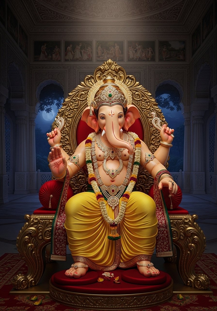 ganpati face photo